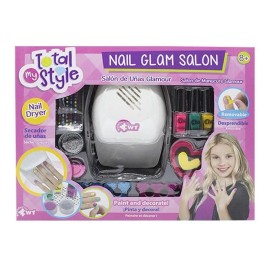 Wuundentoys Juego Salón De Uñas Para Niñas Con Secador Juguete Decora