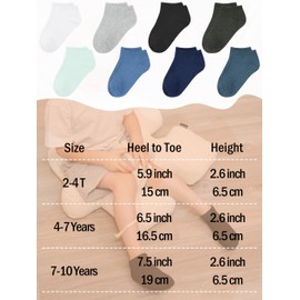 Cooraby 25 Pairs of Trainer Socks Children's Short Socks Children Boys Girls Ankle Socks Sneaker Socks Children Toddler Socks School Child Socks for 2-9 Years, Mixed Colors 2, 23 - 26