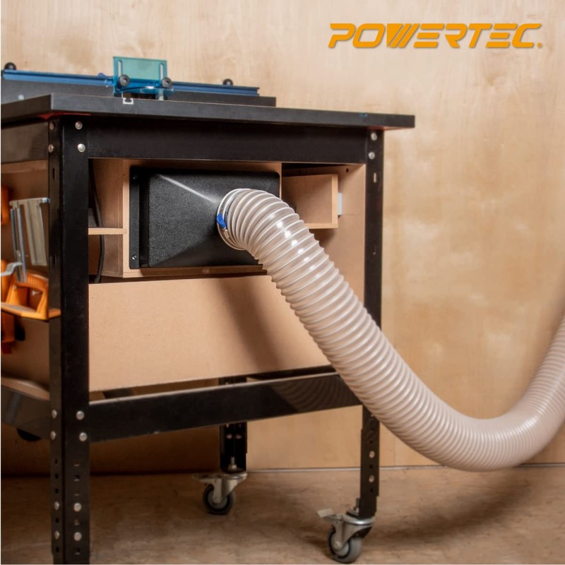 POWERTEC 70169V Mini Gulp Dust Hood with 4 Inch ID
