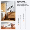 Outlet Extender Stick, 360° Rotating Wall Outlet Expander with 22-35"