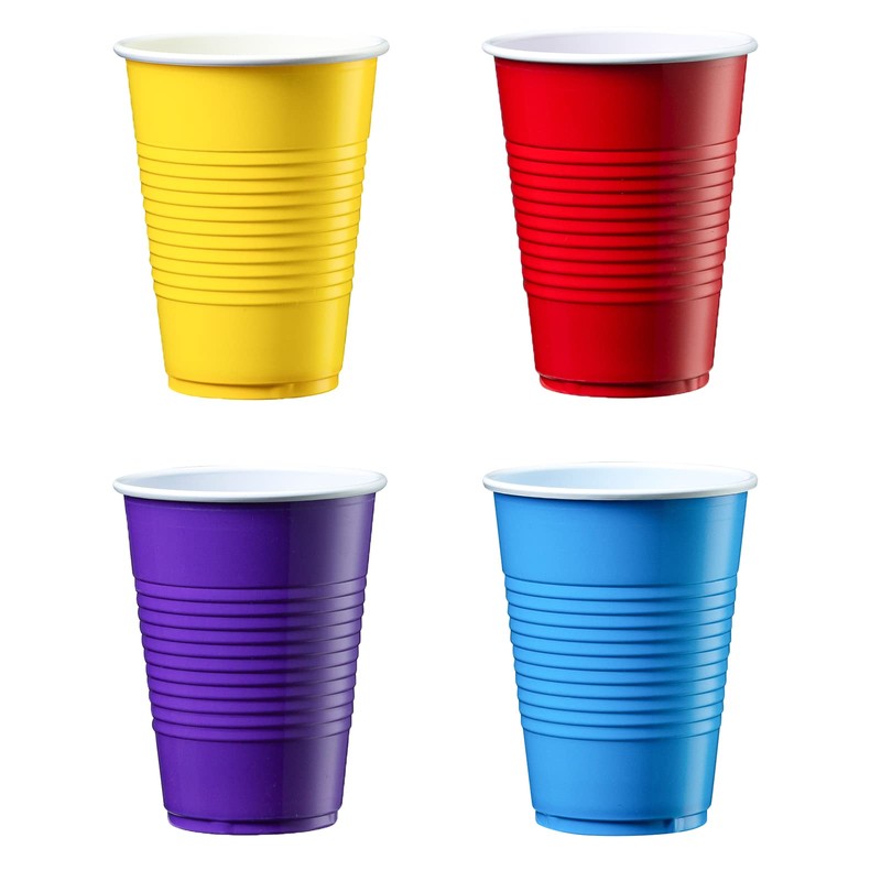 GUSTO [9 oz. - 50 Count Plastic Party Cups Disposable