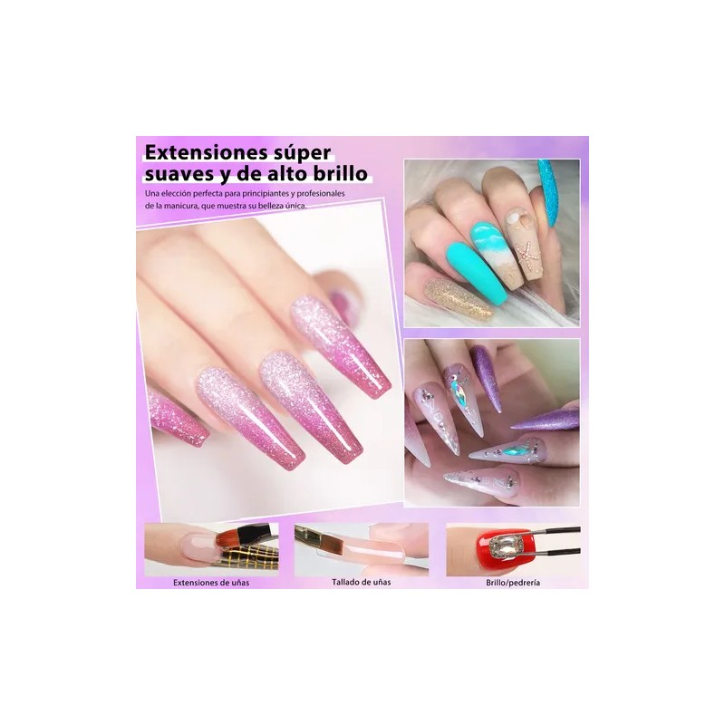 Gel De Construcción Polygel 15ml - Extensiones Uñas