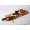 Thirstystone Acacia Wood Charcuterie Boards with Round Handles, Striped Design,