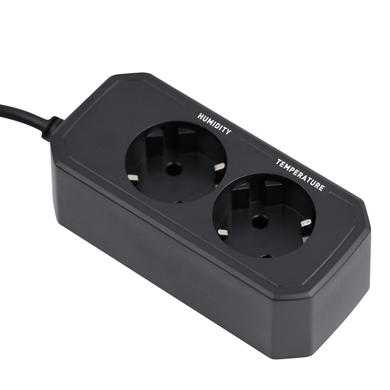 Temperature Humidity Controller Outlet Plug-in Thermostat Reptile Humidity Regulator Greenhouse