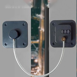 PEIYUI SU7 Plus Waterproof Refrigerator Lock, Baby Proof Cabinet Locks with Code, Child Safety Locks for Cabinets, for Fridge, Cabinets, Window, Drawers and Child Safety Cabinet Lock(Black)