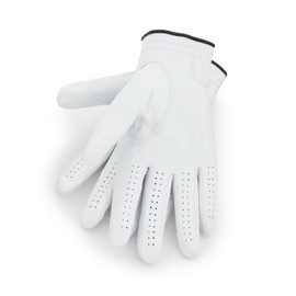 PGA TOUR Two Pack Men's Leather Glove-Right, Bright White, Small