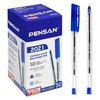 PENSAN Blue Ballpoint Pens,1.0 mm Medium Point, Blue Pens, Ergonomic