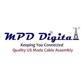 MPD Digital I LMR240 Coaxial Cable I PL259 Male to PL259 Male Connectors I Low Loss RF Coax I CB, Ham Radio, Transmitters, Antenna I 15 FT