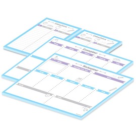 PRICARO Complete Planner Set "Allerlei", Light Blue, Pack of 4