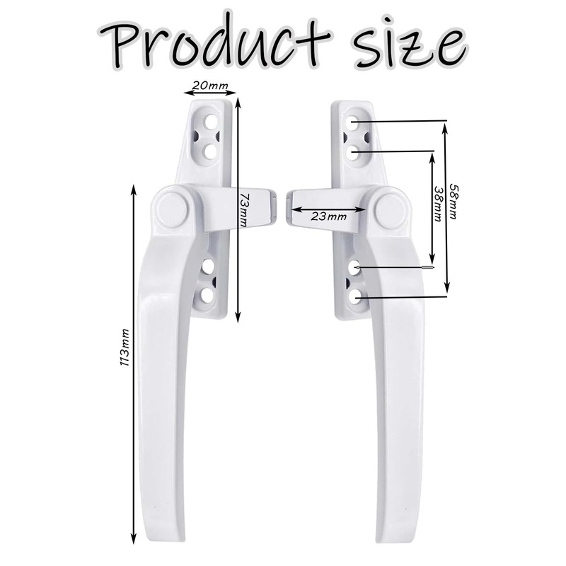 4 PCS Window Handles for Windows, Window Handle Replacement Kit,