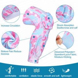 DGYAO Knee Calf Guard Support Pads Protector Padded Compression Sports Protective Safe Guard Gear Extreme Exercise for Rugby Football Shin Guards 1 Pair XXL (Pink)