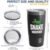 Snake Lovers Black Edition Viking Tumbler 20oz - Snake whisperer