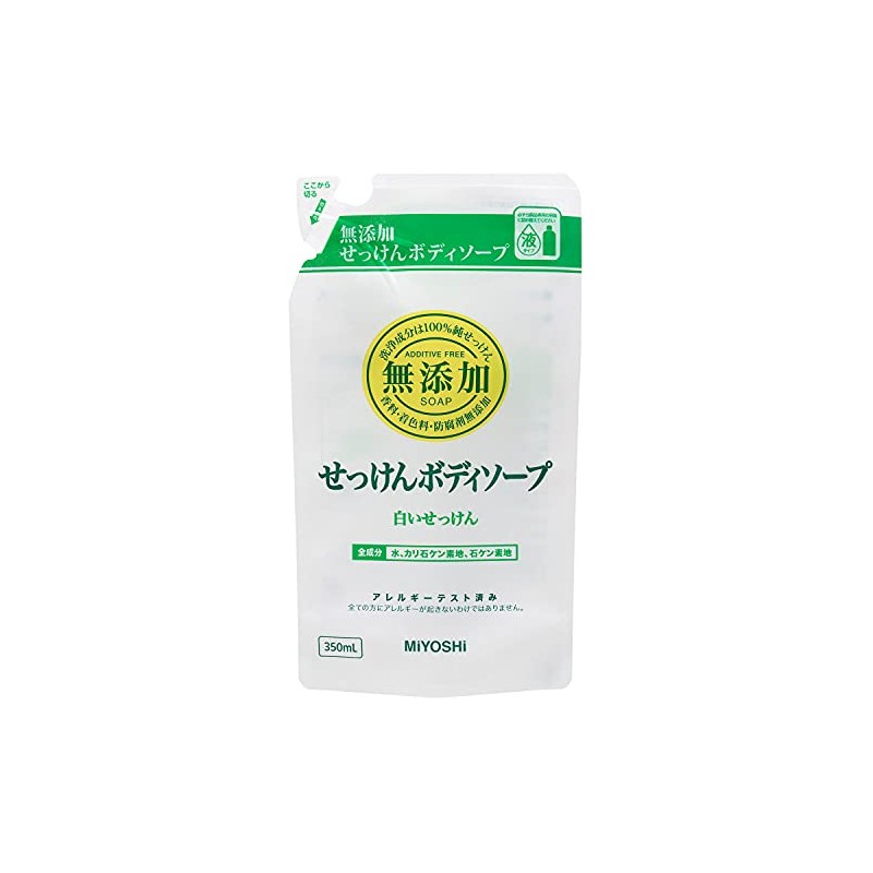 Additive-Free Body Soap, White Soap, Refill, 11.8 fl oz (350
