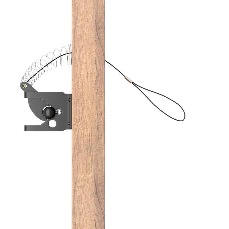 GOODTDO Self Closing Gate Latch, with Spring Cable Pull for