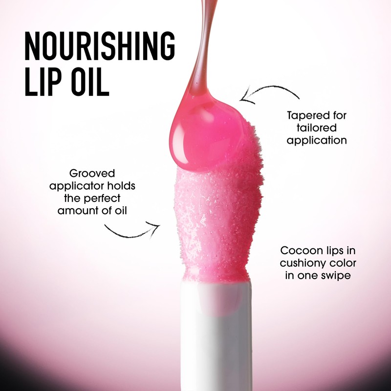 bareMinerals Nourishing Lip Oil, Ultra-Hydrating, Non-Sticky - Charm