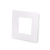 Single Light Switch Surround Acrylic Finger Plate Panel Socket (White