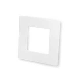 Single Light Switch Surround Acrylic Finger Plate Panel Socket (White Gloss)