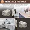 Copper Creek BK2030SS-6 Ball Door Knob, Privacy Function, 6 Pack,