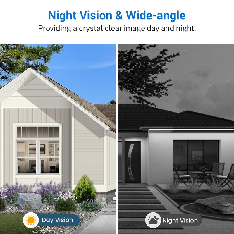 SwagBuzz Wireless 1080p Wi-Fi Video Doorbell Camera with Night Vision,