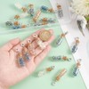 PH PandaHall 20pcs Mini Glass Bottle Pendants, Electroplated Glass Beads