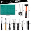 328PCS Leather Working Kit, Leather Working Tools with Manual -