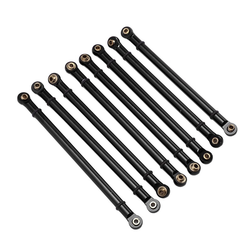 8pcs M3 Aluminum Alloy Link Rod Linkage Set for Axial