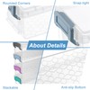 BTSKY 1 Pack Long Plastic Storage Box for Pencils Clear