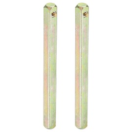 sourcing map Spring Door Knob Spindle 110x8mm, 2 Pack Spare Door Handle Spindle Bar Carbon Steel for Most Mortise Type Door Knobs Vintage Door Control Systems, Gold