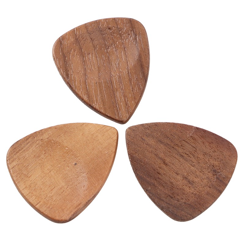 Wood Guitar Pick Holder Set 3 Pcs Wooden Guitar Picks