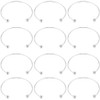 SUNNYCLUE 12Pcs Silver Bangle Making Ball Bangle Cuff Bulk Metal