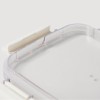 JAJU [JAJU] Stackable Stainless Steel Modular Airtight Container 1.6L White