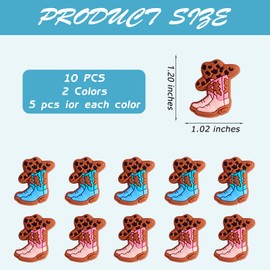 WEWAYSMILE 10 Piece Cute Silicone Beads DIY Silicone Beads Bulk Beads Used for DIY to Make Various Handicrafts, Beaded Pen, Beaded Phone Straps, Bag Pendants Etc(Western Cowboy)