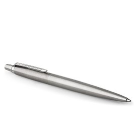 Parker Parker Jotter Ballpoint Pen, Stainless Steel with Chrome Trim, Medium Point Blue Ink, Ideal Office Supplies, Gift Box