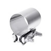 Qziulr Zlirfy Exhaust Clamp Exhaust Pipe Clamp,2.0 2.25 2.5 2.75 3.0 4.0 Butt Joint Stainless Steel Clamp Band,Universal Widening Clamp Butt Joint Exhaust Clamp,Fit for Exhaust Pipe (2.25inch)