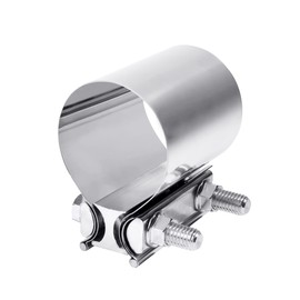 Qziulr Zlirfy Exhaust Clamp Exhaust Pipe Clamp,2.0 2.25 2.5 2.75 3.0 4.0 Butt Joint Stainless Steel Clamp Band,Universal Widening Clamp Butt Joint Exhaust Clamp,Fit for Exhaust Pipe (2.25inch)