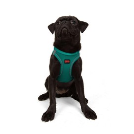 Tailpetz Dark Green Dog Harness Medium Sized Dog, Adjustable No Pull Step in Harness Medium Size Dog, Reflective Puppy Harness for Puppy Training, Medium Dog Harness Boy Girl (Dark Green, M)