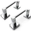 Ruacq Toilet Paper Holder Chrome 2 Pack Double Post Pivoting