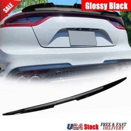 BILLFARO For Universal Car Glossy Black Rear Trunk Spoiler Boot Wing Lip Adjustable USA