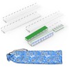 Mahjong Racks with Pushers 4 Clear Acrylic Tile Holders(Clear L17.5)