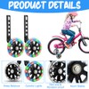 Rppiup Bike Stabilisers, Stabilisers for Bike Mute Flash Wheels, Bikes