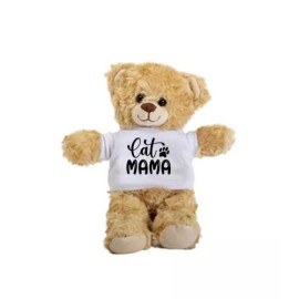 SpreadPassion Cat Mama Teddy Bear, Mama Gift Idea, Gift For Mama Gift Stuffed Animal
