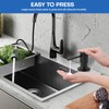 Soap Dispenser for Kitchen Sink, Matte Black Built in Soap