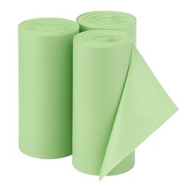Hifen® 5 Litre Biodegradable Bin Bags 60 Count Heavy Duty Food Waste Bags Compostable Caddy Liners Green Trash Rolls