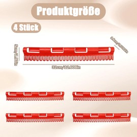 QZKJQDD Pack of 4 Sock Holders, Clothes Airer, Plastic Sock Holder, Sock Holder, Sock Clips for Washing Machine and Dryer, Sock Dryer for Hanging Socks (Red)