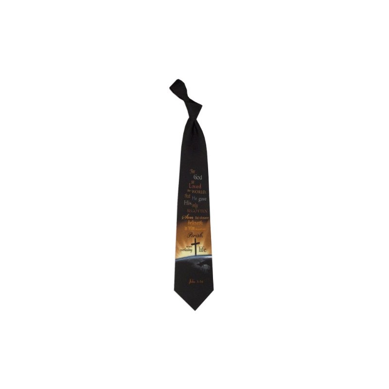 LOVED THE WORLD - John 3:16 SILK TIE
