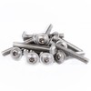 Topnorm24 - M4x8 (25 pieces) pan head screws with flange