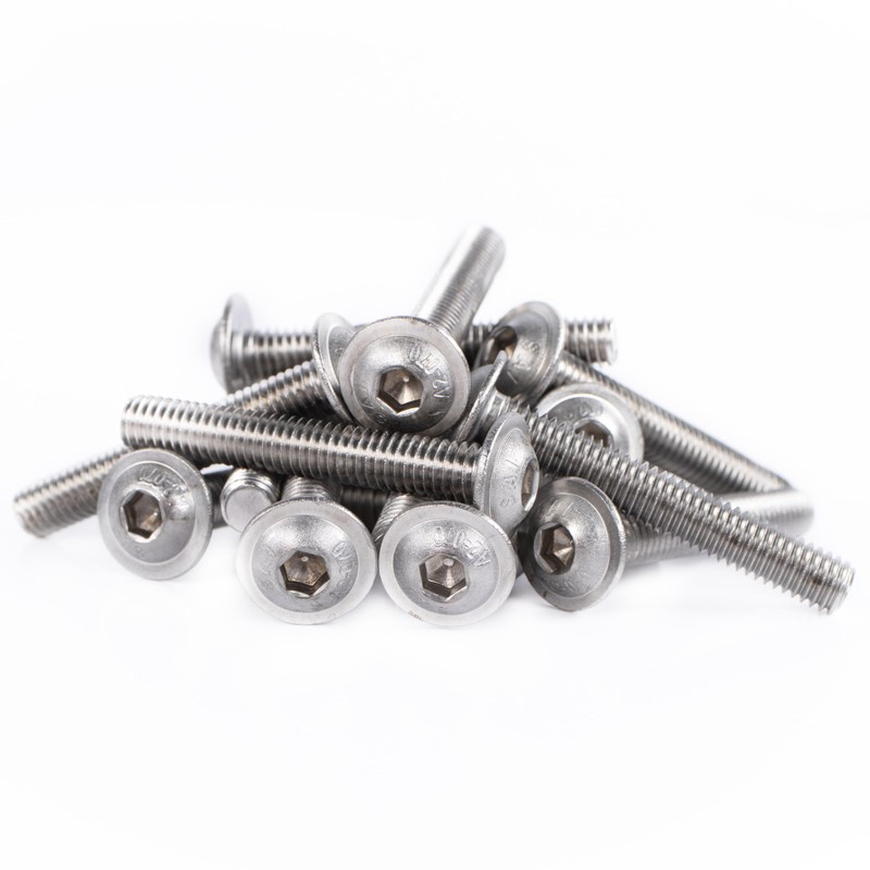 Topnorm24 - M4x8 (25 pieces) pan head screws with flange