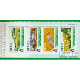 Prophila Collection Solomon Islands 3252-3255 Small Sheet (Complete Edition) Mint NH 2015 Camille Pissarro (MNH 2015) Painting
