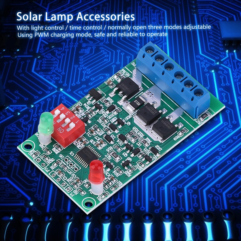 Solar Lamp Panel Circuit Board Controller Module 3A 3.7V/7.4V/11.1V Lithium