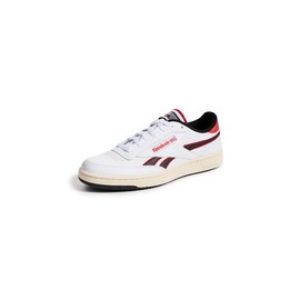 Reebok Unisex Club C Revenge Sneaker, White/Vector Red/Black, 10 US Men